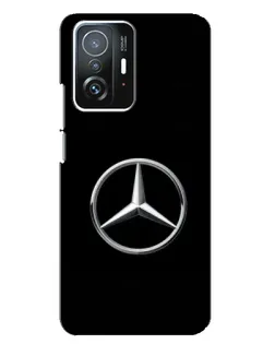 Чехол для Xiaomi 11T / 11T Pro с картинкой «Mercedes классический лого»