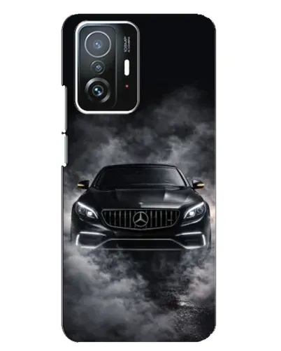Чехол для Xiaomi 11T / 11T Pro с картинкой «Mercedes в дыму»