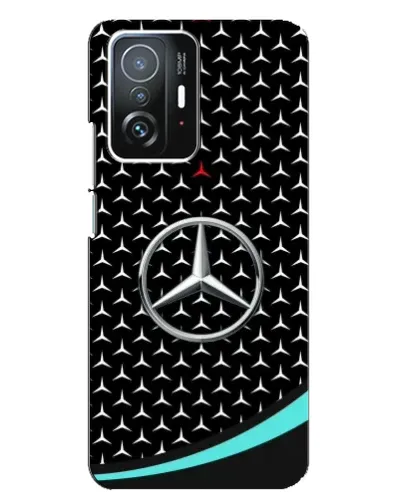Чехол для Xiaomi 11T / 11T Pro с картинкой «Mercedes — бирюзовый акцент»