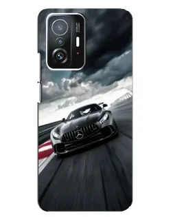Чехол для Xiaomi 11T / 11T Pro с картинкой «Гоночный Mercedes AMG»