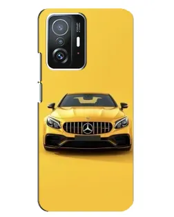 Чехол для Xiaomi 11T / 11T Pro с картинкой «Желтый Mercedes GT»
