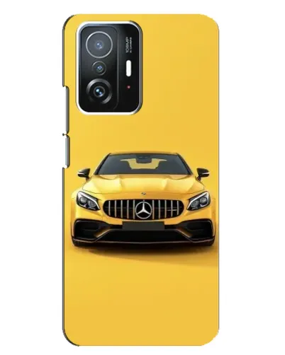 Чехол для Xiaomi 11T / 11T Pro с картинкой «Желтый Mercedes GT»
