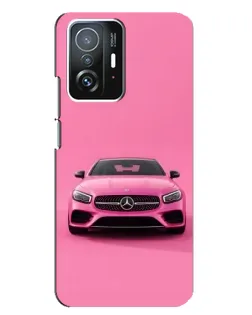 Чохол для Xiaomi 11T / 11T Pro з картинкою «Рожевий Mercedes AMG»