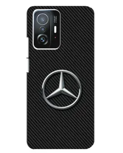 Чохол для Xiaomi 11T / 11T Pro з картинкою «Карбоновий Mercedes стиль»