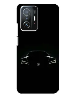 Чохол для Xiaomi 11T / 11T Pro з картинкою «Mercedes — силует авто»