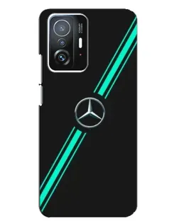 Чохол для Xiaomi 11T / 11T Pro з картинкою «Спортивні лінії Mercedes»