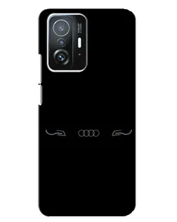 Чехол для Xiaomi 11T / 11T Pro с картинкой «Audi — световой подпись»