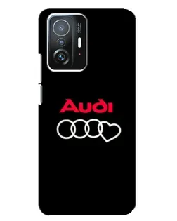 Чехол для Xiaomi 11T / 11T Pro с картинкой «Логотип Audi Heart»