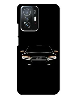 Чехол для Xiaomi 11T / 11T Pro с картинкой «Audi — ночной контур»
