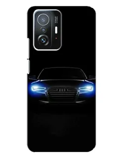 Чехол для Xiaomi 11T / 11T Pro с картинкой «Audi в неоне»