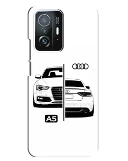 Чехол для Xiaomi 11T / 11T Pro с картинкой «Audi — контрастный дизайн»