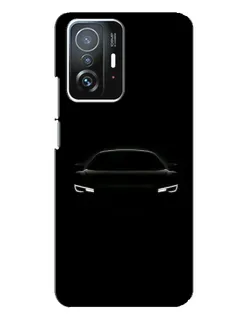 Чехол для Xiaomi 11T / 11T Pro с картинкой «Взгляд Audi в темноте»