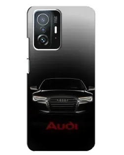 Чехол для Xiaomi 11T / 11T Pro с картинкой «Audi — градиентный контур»