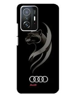 Чехол для Xiaomi 11T / 11T Pro с картинкой «Графика — пантера и Audi»
