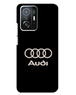 Чехол для Xiaomi 11T / 11T Pro с картинкой «Audi — золотой логотип»