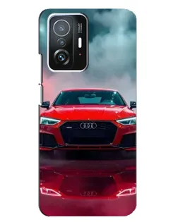 Чехол для Xiaomi 11T / 11T Pro с картинкой «Audi RS — красный стиль»