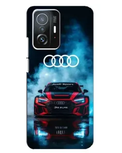 Чехол для Xiaomi 11T / 11T Pro с картинкой «Audi Sport — неон»