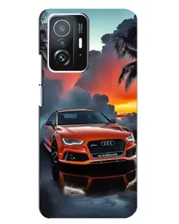 Чехол для Xiaomi 11T / 11T Pro с картинкой «Audi — закат»