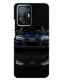 Чехол для Xiaomi 11T / 11T Pro с картинкой «Audi — ночное отражение»