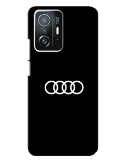 Чехол для Xiaomi 11T / 11T Pro с картинкой «Audi White Logo»
