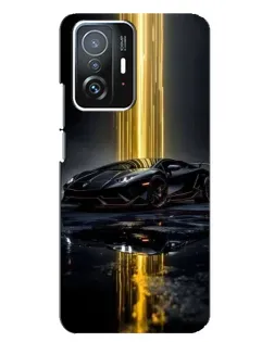 Чехол для Xiaomi 11T / 11T Pro с картинкой «Ночной Lamborghini драйв»