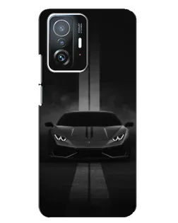Чехол для Xiaomi 11T / 11T Pro с картинкой «Lamborghini симметрия дорог»