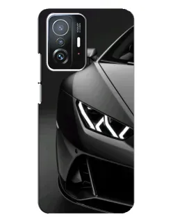 Чехол для Xiaomi 11T / 11T Pro с картинкой «Lamborghini фары детализация»