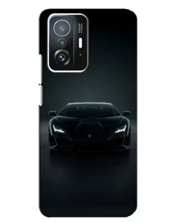 Чехол для Xiaomi 11T / 11T Pro с картинкой «Черный Lamborghini Aventador»
