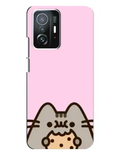 Чехол для Xiaomi 11T / 11T Pro с картинкой «Pusheen и печенье» Чехол для Xiaomi 11T / 11T Pro с картинкой «Pusheen и печенье»
