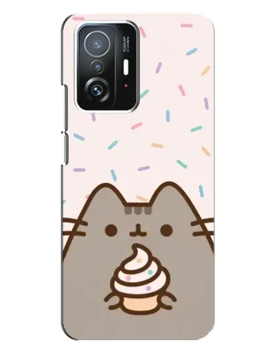 Чехол для Xiaomi 11T / 11T Pro с картинкой «Пушин с кексом» Чехол для Xiaomi 11T / 11T Pro с картинкой «Пушин с кексом»