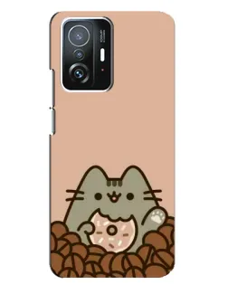 Чехол для Xiaomi 11T / 11T Pro с картинкой «Кофейный Пушин»