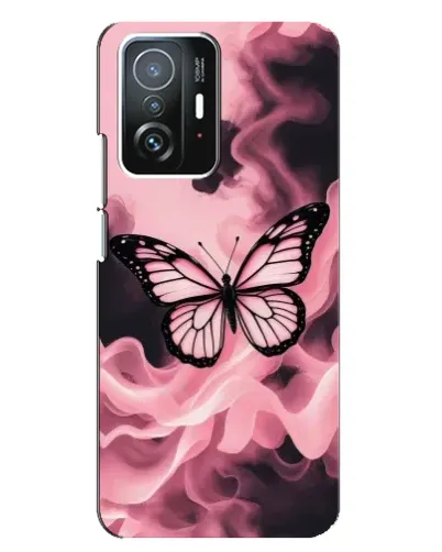 Чехол для Xiaomi 11T / 11T Pro с картинкой «Бабочка в дыму»