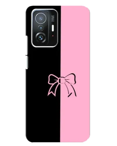 Чехол для Xiaomi 11T / 11T Pro с картинкой «Половинки банта»