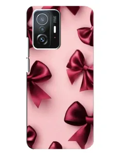 Чехол для Xiaomi 11T / 11T Pro с картинкой «Бордовый атлас»