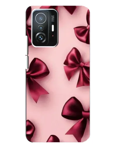 Чехол для Xiaomi 11T / 11T Pro с картинкой «Бордовый атлас»