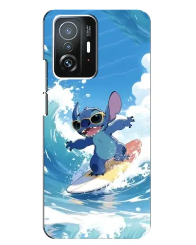 Чехол для Xiaomi 11T / 11T Pro с картинкой «Стич на волне»