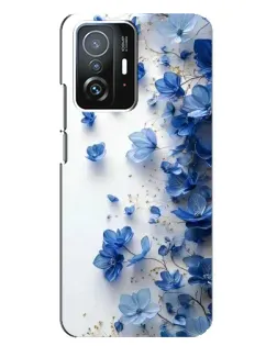 Чехол для Xiaomi 11T / 11T Pro с картинкой «Голубой цветочный каскад» Чехол для Xiaomi 11T / 11T Pro с картинкой «Голубой цветочный каскад»