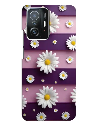 Чехол для Xiaomi 11T / 11T Pro с картинкой «Ромашки на фиолетовом» Чехол для Xiaomi 11T / 11T Pro с картинкой «Ромашки на фиолетовом»