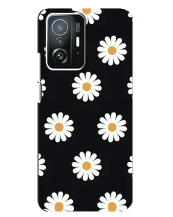 Чехол для Xiaomi 11T / 11T Pro с картинкой «Ромашки на черном» Чехол для Xiaomi 11T / 11T Pro с картинкой «Ромашки на черном»