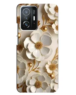 Чехол для Xiaomi 11T / 11T Pro с картинкой «Белие бумажние цвети» Чехол для Xiaomi 11T / 11T Pro с картинкой «Белие бумажние цвети»