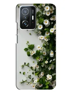 Чехол для Xiaomi 11T / 11T Pro с картинкой «Ветка мелких белых цветов» Чехол для Xiaomi 11T / 11T Pro с картинкой «Ветка мелких белых цветов»
