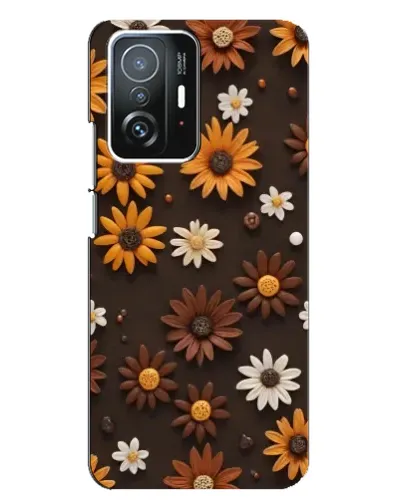 Чехол для Xiaomi 11T / 11T Pro с картинкой «Узор из маленьких подсолнухов» Чехол для Xiaomi 11T / 11T Pro с картинкой «Узор из маленьких подсолнухов»