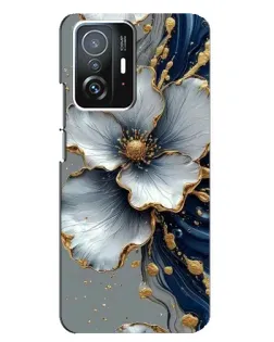 Чехол для Xiaomi 11T / 11T Pro с картинкой «Белый цветок и золотой флюид» Чехол для Xiaomi 11T / 11T Pro с картинкой «Белый цветок и золотой флюид»