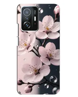 Чехол для Xiaomi 11T / 11T Pro с картинкой «Нежная сакура и капли» Чехол для Xiaomi 11T / 11T Pro с картинкой «Нежная сакура и капли»