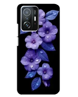 Чехол для Xiaomi 11T / 11T Pro с картинкой «Фиолетовые цветы с росою» Чехол для Xiaomi 11T / 11T Pro с картинкой «Фиолетовые цветы с росою»