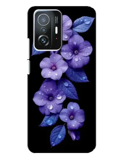 Чехол для Xiaomi 11T / 11T Pro с картинкой «Фиолетовые цветы с росою» Чехол для Xiaomi 11T / 11T Pro с картинкой «Фиолетовые цветы с росою»