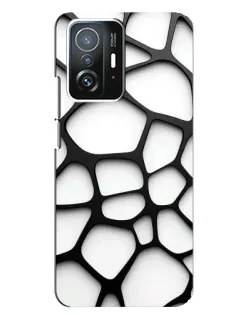 Чехол для Xiaomi 11T / 11T Pro с картинкой «Белая объемная сетка» Чехол для Xiaomi 11T / 11T Pro с картинкой «Белая объемная сетка»