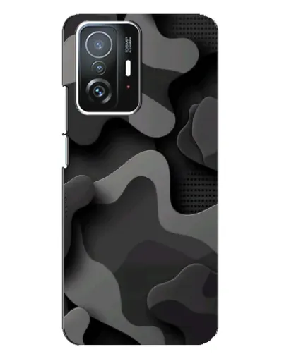 Чехол для Xiaomi 11T / 11T Pro с картинкой «Темный абстрактный камуфляж»