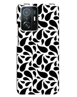 Чехол для Xiaomi 11T / 11T Pro с картинкой «Контрастные черные капли»