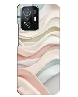 Чехол для Xiaomi 11T / 11T Pro с картинкой «Пастельные нежные волны»